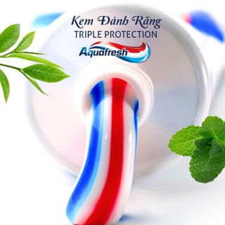 Kem Đánh Răng Aquafresh Nhật 140g Làm Sạch Giúp Răng Trắng Sáng Hơi Thở Thơm Mát