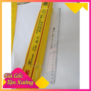[COMBO 3 CÁI] Thước Nhựa Mica Trong Suốt 20cm – 30cm | Chống Gãy, Rõ Số, Phù Hợp Học Sinh – Văn Phòng - Thước Tàu