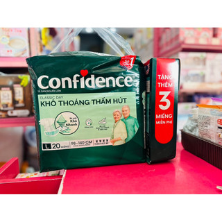 TÃ DÁN NGƯỜI LỚN CONFIDENCE M20/L20 (tặng 3 miếng)
