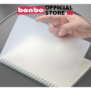  Sổ Lò Xo Bìa Nhựa Trong Suốt A6 A5 B5 A4 160 Trang Kẻ Caro Ngang Trơn Vở Tập Note 