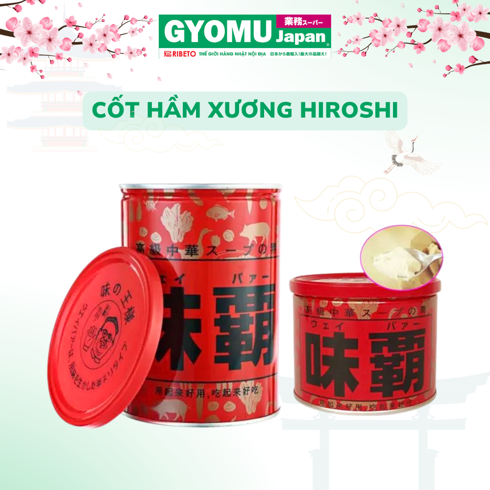 Cốt hầm xương Hiroshi 500g - 1000g, Cốt cô đặc chiết xuất hải sản 250g  - Nhật Bản