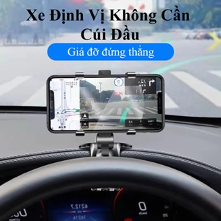  Kẹp điện thoại gắn xe hơi ININ Giá đỡ điện thoại ô tô xoay 360 độ nhựa ABS cao cấp gắn gương chiếu hậu bảng điều khiển 