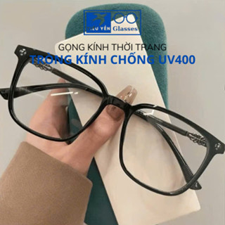  Gọng kính cận 0 độ bảo vệ mắt phù hợp nam nữ kiểu dáng nhựa viền vuông mã 2072 - Tiểu Yến 