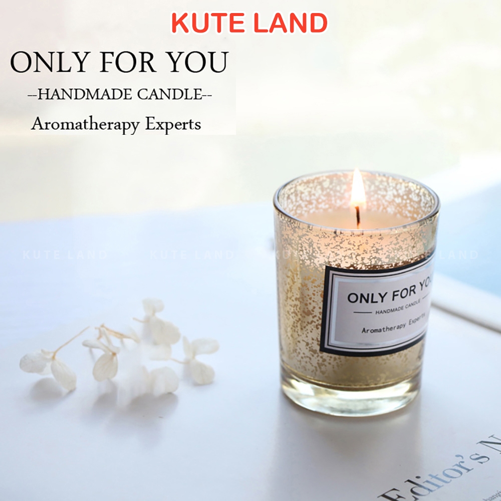 Nến thơm tự nhiên Only For You handmade 50G sáp đậu nành tinh dầu - mùi hương tự nhiên không khói là