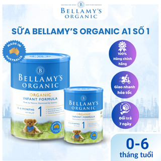 Bellamy Organic A1 số 1, sữa bột phát triển trí não và hệ miễn dịch cho bé từ 0-6 tháng tuổi 900G