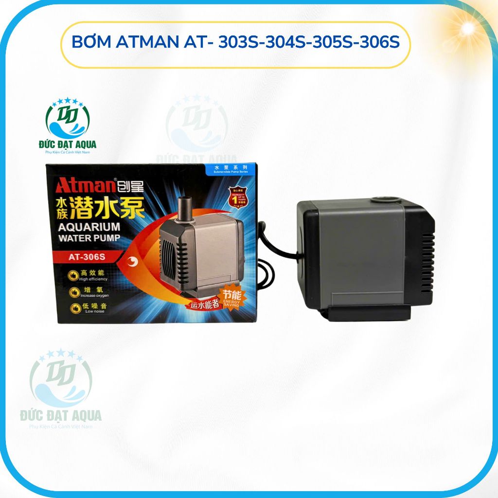 máy bơm bể cá AT-306S Thương hiệu: Atman Model: AT-306S Xuất xứ: Trung Quốc