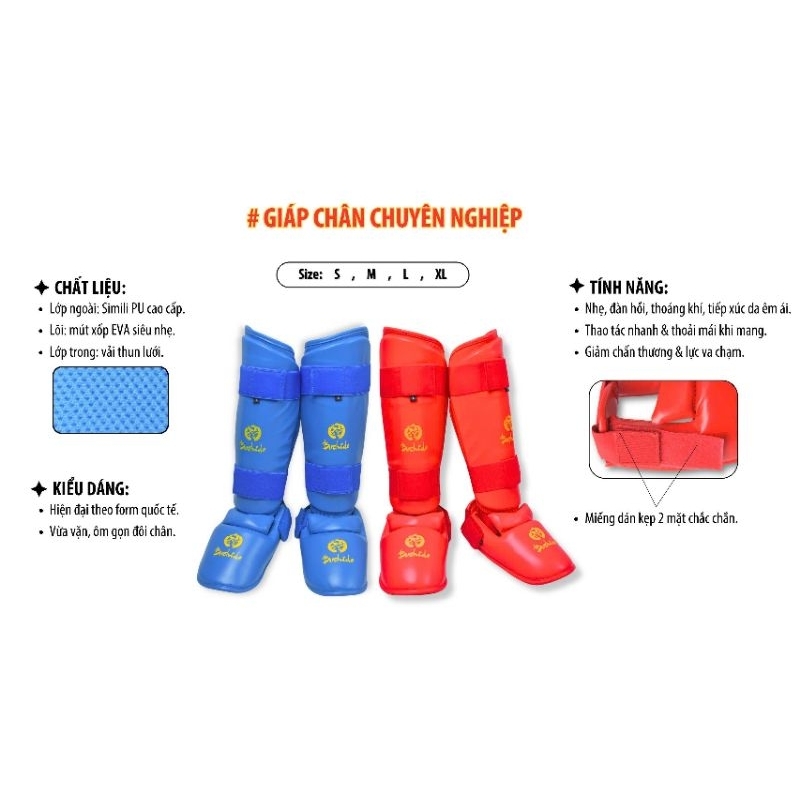 Giáp chân ( mu bàn chân+ ống quyển) hiệu Bushido