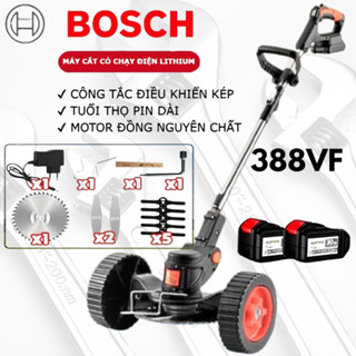 【Bosch Máy Cắt Cỏ Không Dây 388VF – Dụng Cụ Làm Vườn Chuyên Dụng, Công Suất Cao, Pin Kép 388VF