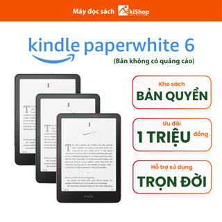 Máy đọc sách Kindle Paperwhite 6 16Gb 7inch Màu đen Không quảng cáo Chính hãng Akishop