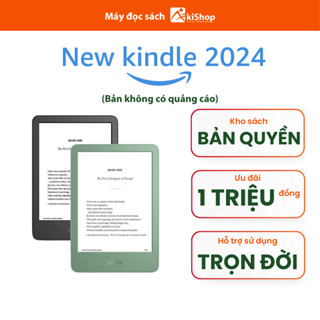 Máy đọc sách New Kindle 2024 - Kindle Basic (16Gb) Không quảng cáo chính hãng Akishop