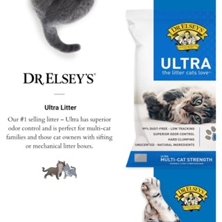Cát mèo Mỹ Dr's Elsey Precious Cat Ultra 9.08kg 8.16kg 18.14kg cát vệ sinh khoáng 99% không bụi