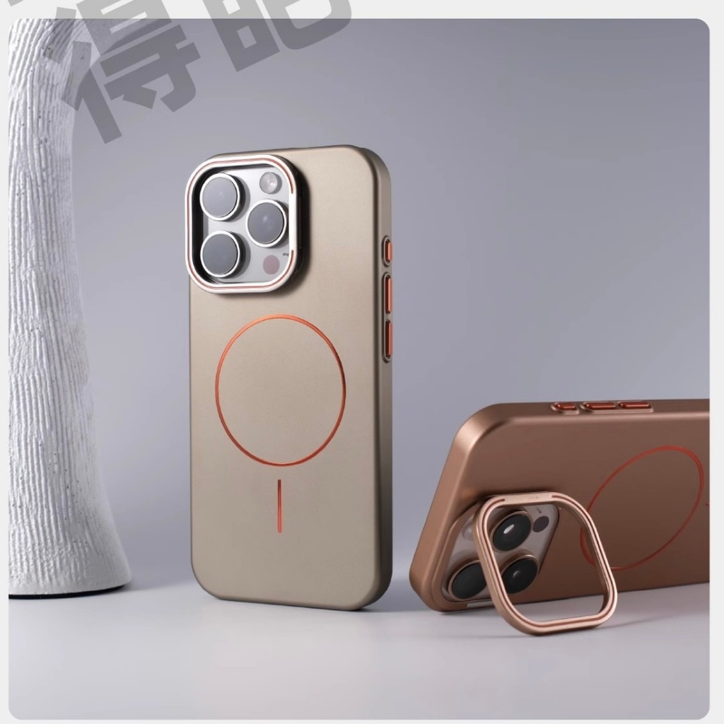 SẴN CHO I.PHONE 16 - Ốp lưng điện thoại kèm giá đỡ khung camera siêu tiện lợi