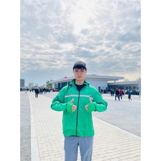 Áo Khoác Gió Grapp Phản Quang 2 Mặt, 2 Lớp Nhiều Túi Cho AE