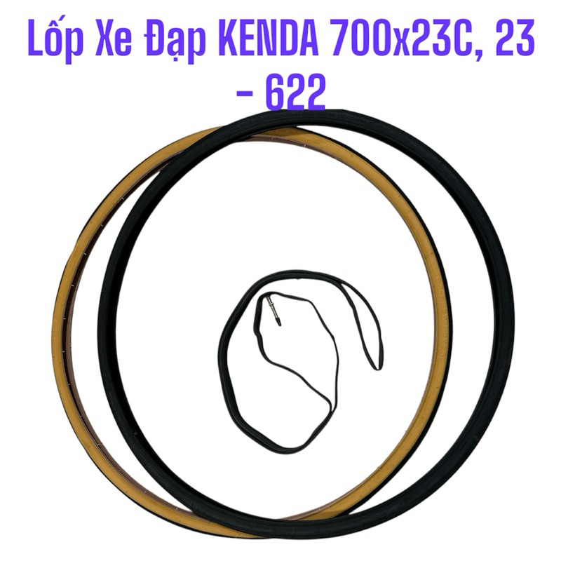 Lốp xe đạp KENDA thông số lốp  700x23C, 23 - 622