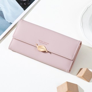 Ví Nữ dài cầm tay đựng tiền thẻ nhiều ngăn màu pastel sang trọng Hàn Quốc size 19 - January GC84