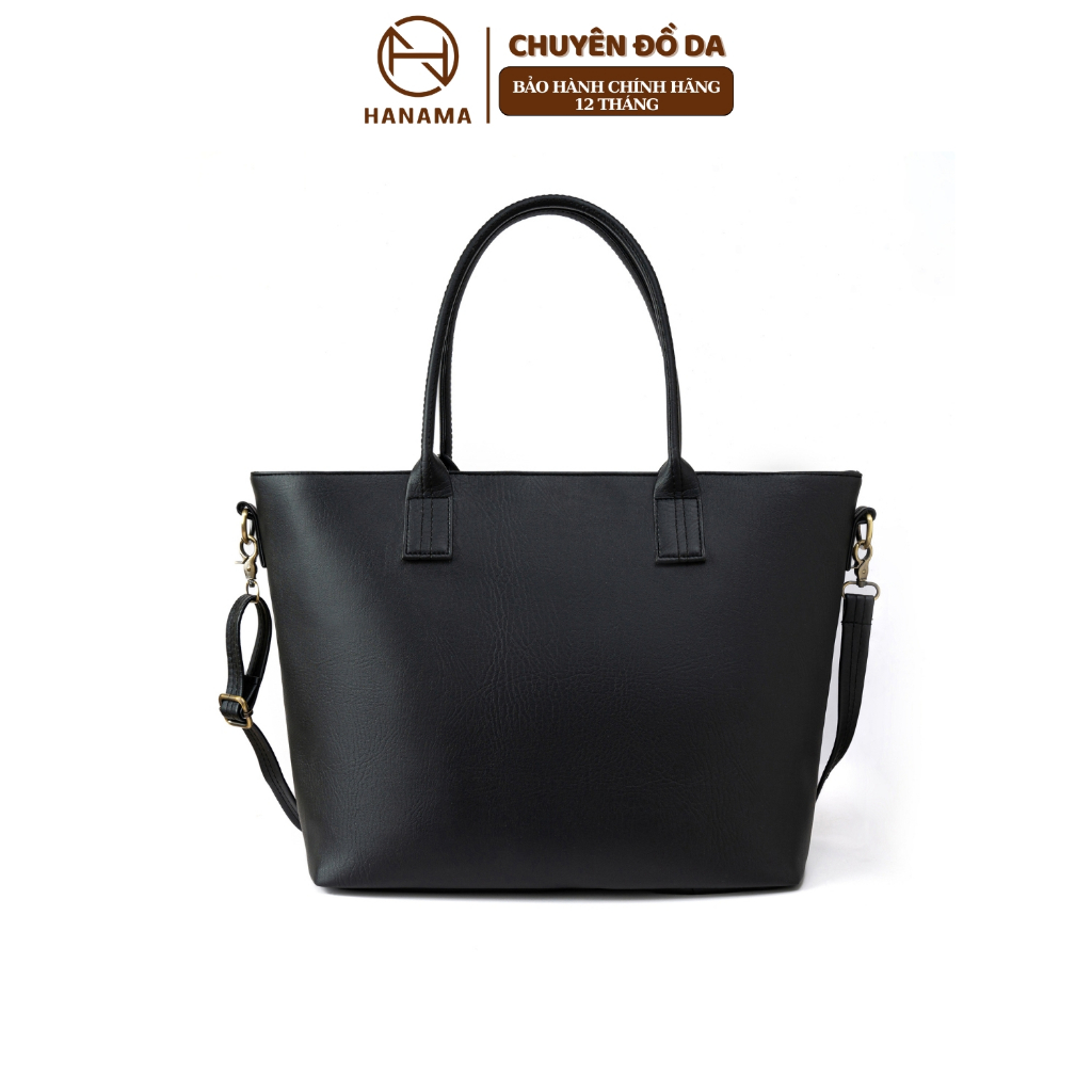 [GIÁ TRI ÂN] _Túi xách Hanama nam nữ thời trang cao cấp HN01 Da Bag Tote Unisex hai màu nâu - đen | BigBuy360 - bigbuy360.vn