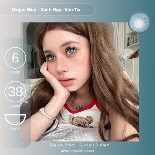 Mẫu lens Xanh Blue 0 độ cận