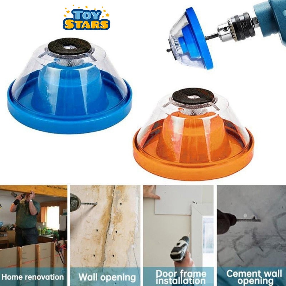 Dụng Cụ Hứng Bụi Máy Khoan Sạch Sẽ Tiện Lợi, Phụ Kiện Máy Khoan Để Thu Gom Mảnh Vụn Khi Khoan Bê Tông Tường Hay Trần Nhà