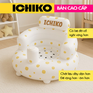 Ghế hơi tập ngồi cho bé ICHIKO cao cấp phong cách Hàn Quốc, phù hợp cho bé từ 4 tháng tuổi