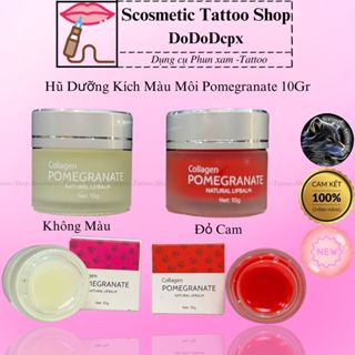 Son dưỡng môi Pomegranate dưỡng ẩm , hũ dưỡng lựu kích màu môi giảm thâm loang hũ 10g