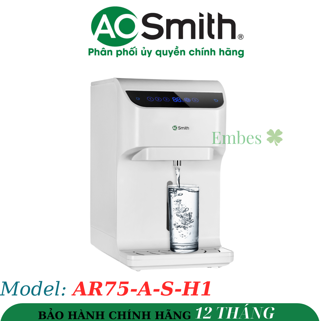 Máy lọc nước RO có nước nóng AOSmith AR75-A-S-H1 - Miễn Phí Lắp Đặt Bình Dương, Biên Hoà, Long An, T
