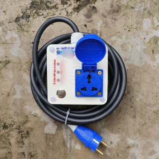 Ổ Cắm Điện Tiếp Địa - Chống Giật - Sạc xe điện Vinfast VF3 3.3kW, Wuling Mini - Ổ Cắm 3 Chân Type B - Bản LITE.B