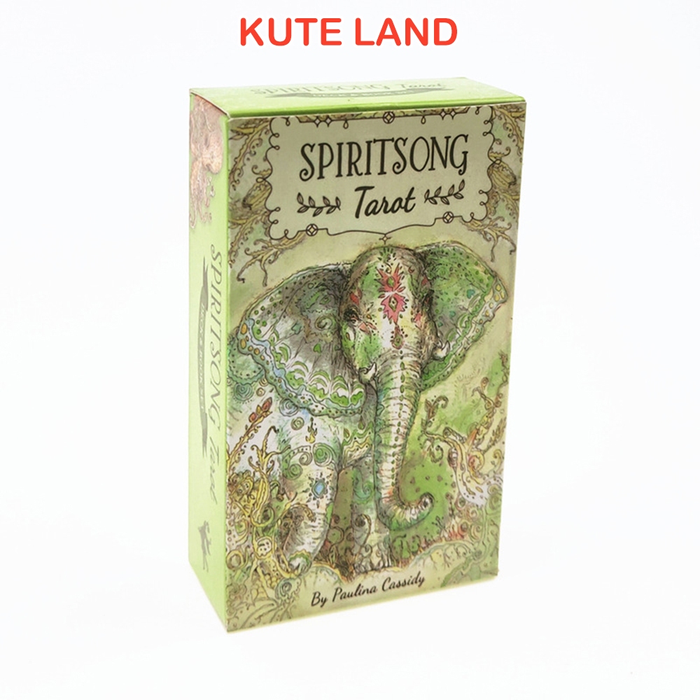 [Size Gốc] Bộ Bài Spirit Song Tarot 78 Lá Bài Tặng File Tiếng Anh Và Đá Thanh Tẩy TR-S-32