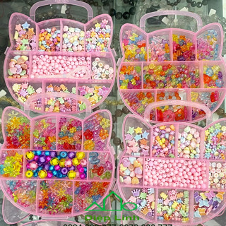  Hộp xâu hạt xâu vòng xỏ vòng dây chuỗi hạt cho bé 