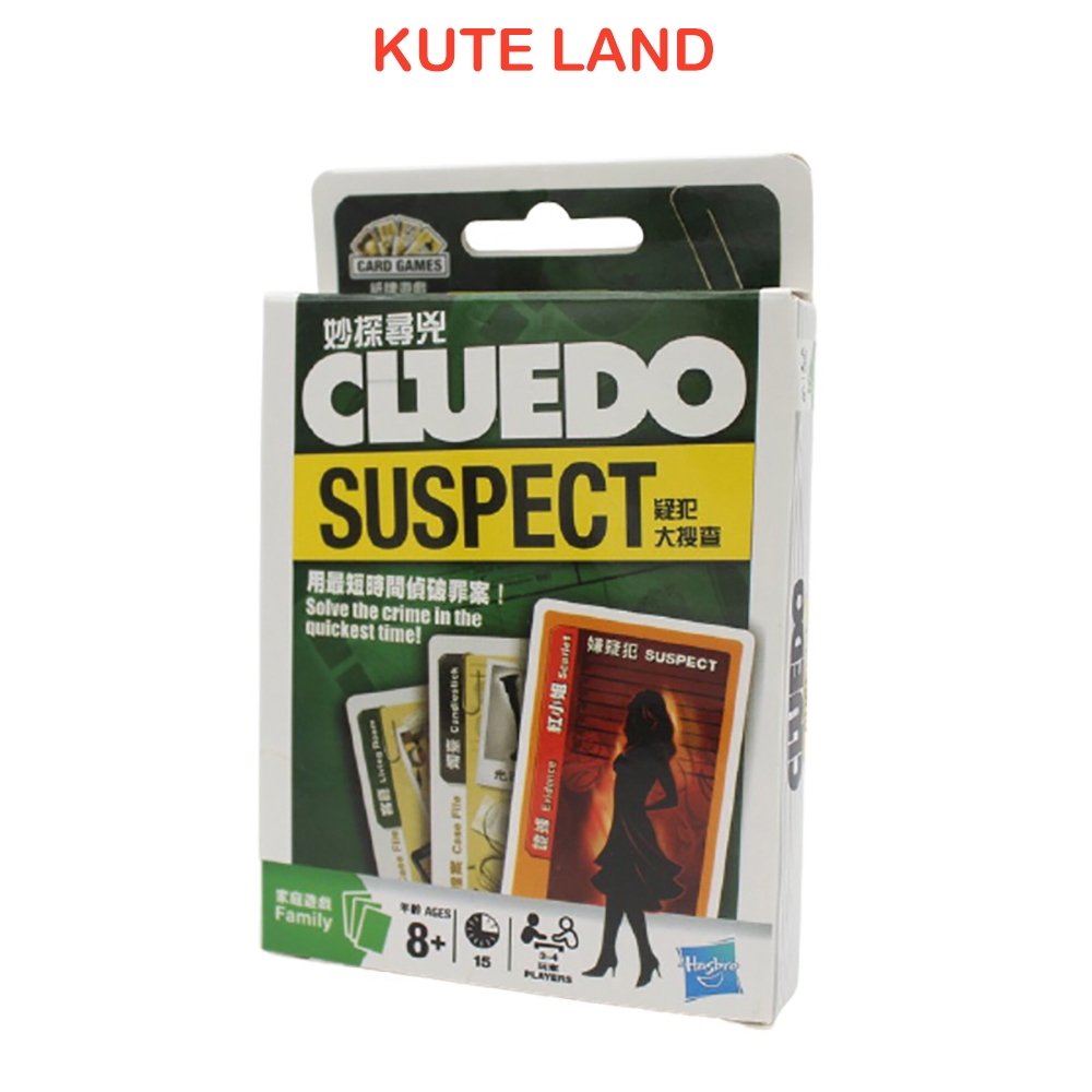 Bộ Board Game Suspect Cluedo Trò Chơi Phá Án Phiên Bản Bỏ Túi BG-107-5