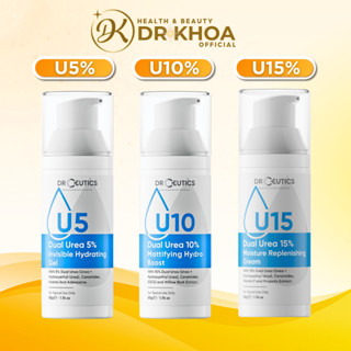 DRCEUTICS Kem Dưỡng Dual Urea 5%, 10%, 15% Cấp Ẩm, Làm Dịu, Phục Hồi Da 50g