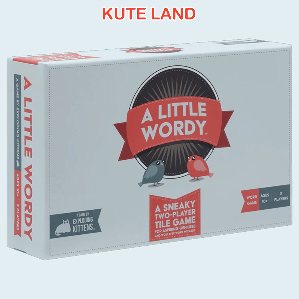 Bộ Board Game A Little Wordy A Clever Scramble Word Game of Tiles, Cards, and Clues BG-145