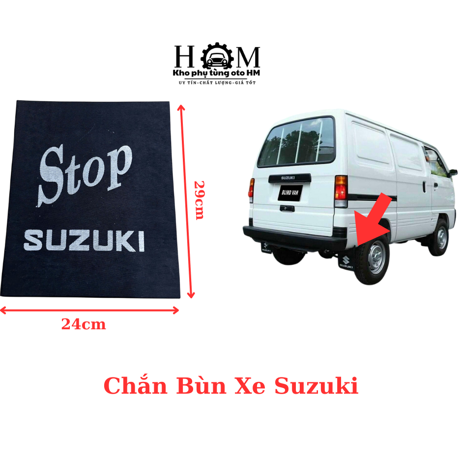 Chắn Bùn Xe Tải SUZUKI 500kg( 5 tạ), Suki APV, Supper Cary,...chất liệu Cao Su Có pha thêm Bố Dẻo Bề