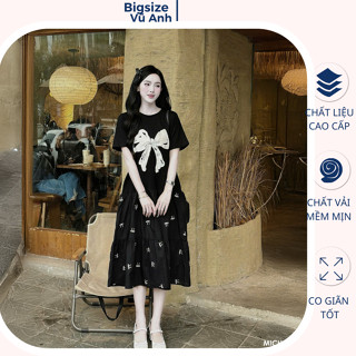 Đầm bầu đuôi cá dáng dài mùa hè , váy bầu xinh thời trang công sở họa tiết chữ in mix đuôi cá tầng hoa nhí cách điệu