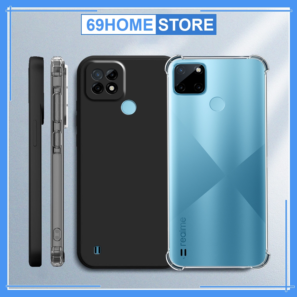 Ốp lưng Realme C21 / C21Y / C25Y chống sốc, trong suốt, bảo vệ camera