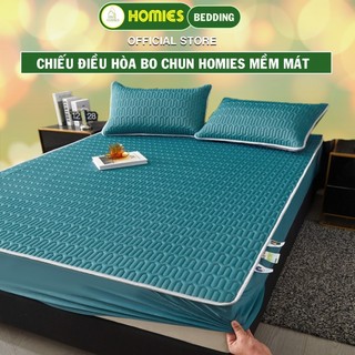 Chiếu Điều Hòa Bo Chun HOMIES Bedding & Décor Vải Lụa Tencel Mát Mềm Mịn Đủ Kích Thước M6 M8 2m2 