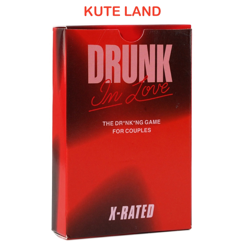 Bộ bài Drunk in Love Card X-Rated mở rộng kèm 50 thẻ cho Cặp Đôi Tiếng Anh CDTA10