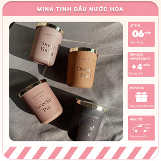  Nến thơm hương nước hoa trái cây kẹo ngọt bánh quy quà tặng sang đèn cầy thơm đốt thư giãn Ember Brown Mina 