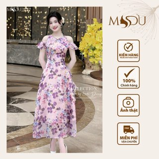Váy Tơ Hàn MDU4234 Gam Màu Hoa Bắt Mắt Dáng Dai Xòe Nhẹ Cuốn Hút Từ MDU K22-D1-1