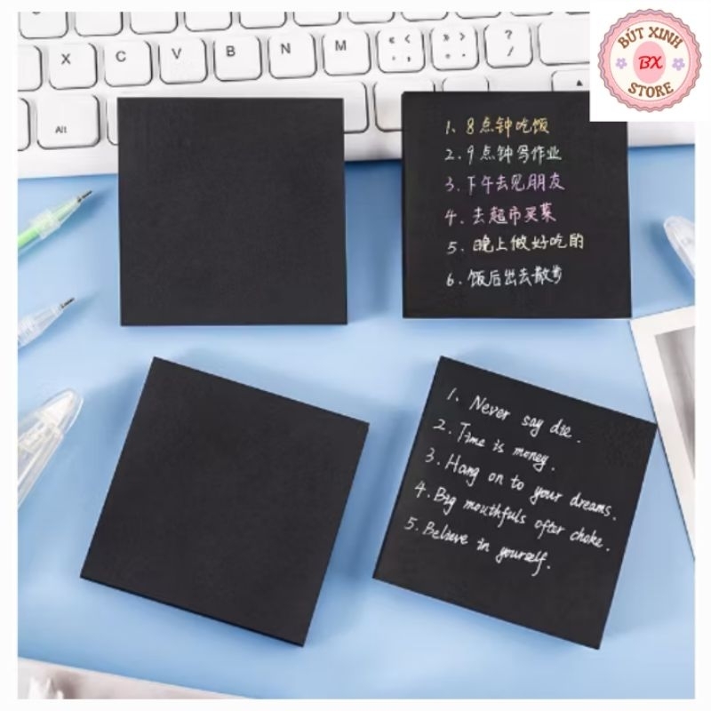 Giấy Note, Giấy Ghi Chú Màu Đen