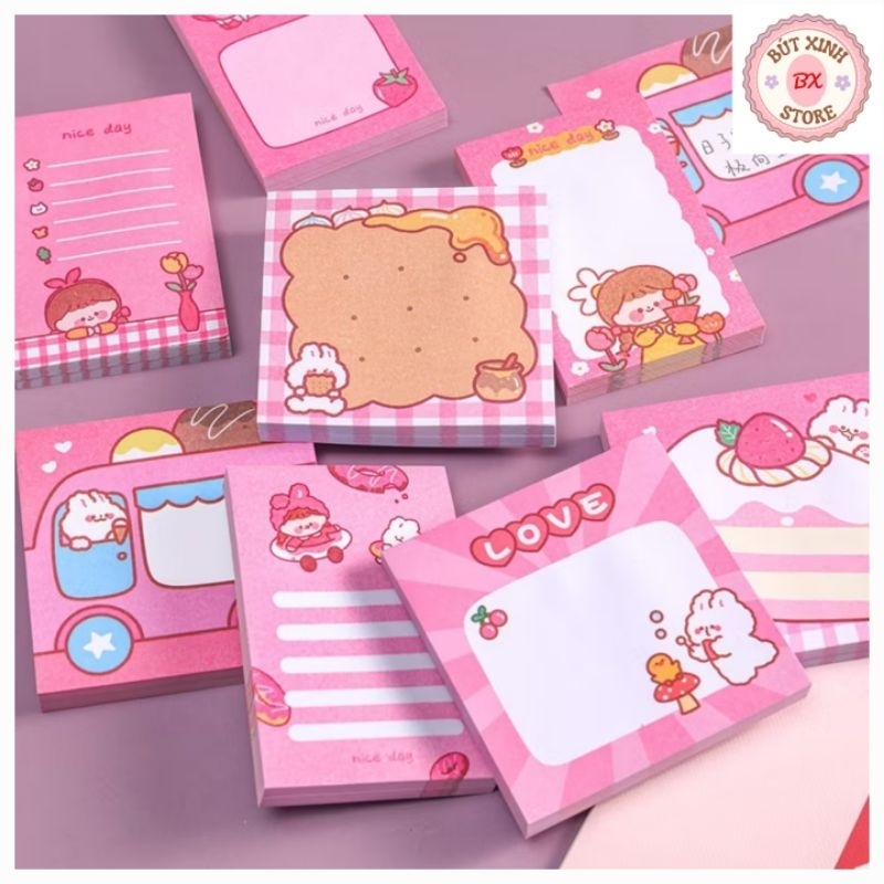 Note Giấy Ghi Chú Hình Dễ Thương