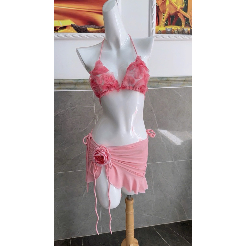 bikini hoa hồng xu hướng | BigBuy360 - bigbuy360.vn