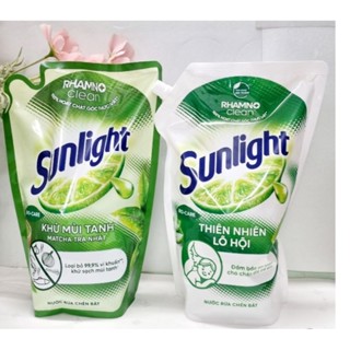 [COMBO 2 TÚI] Nước Rửa Chén SUNLIGHT túi 2KG, Có Van Rót Tiện Lợi