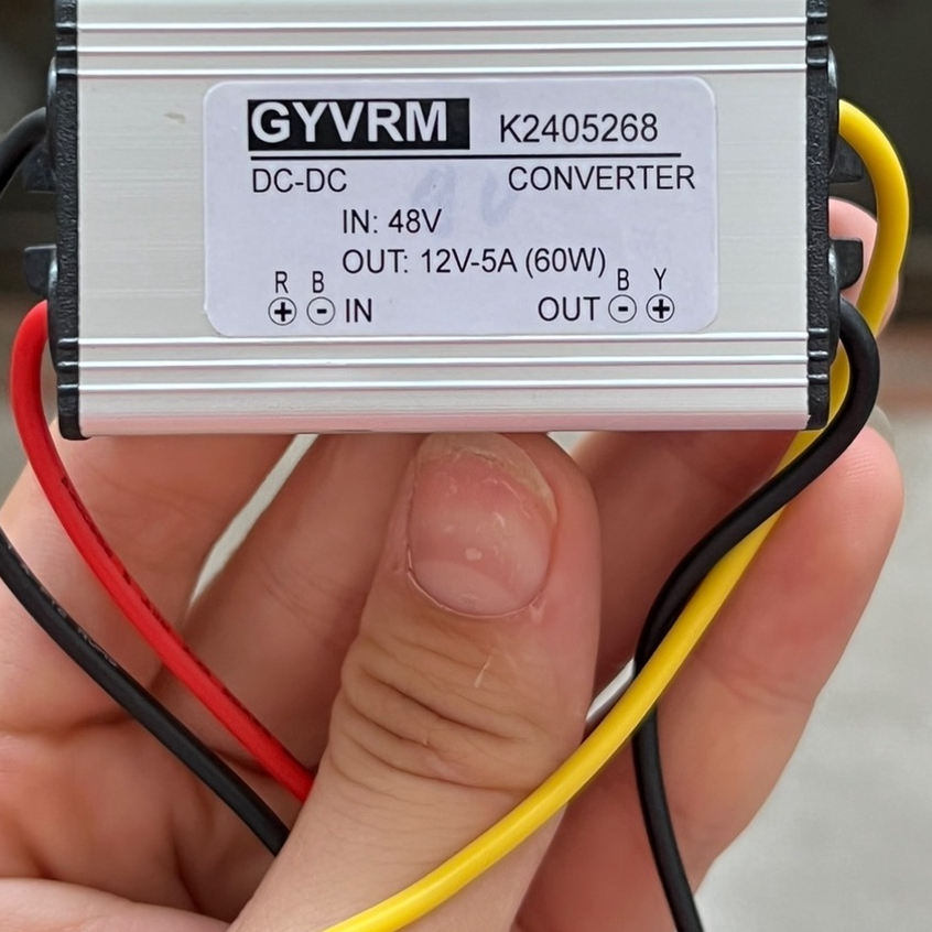 Bộ chuyển đổi dòng điện 48V xuống 12V 5A chính hãng