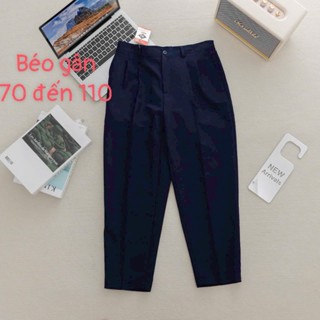 Quần Tây Học Sinh Nam nữ màu Xanh Đen lưng thun đi học