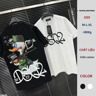 Áo thun DSQ Nam Nữ hình con vịt chất liệu cotton co dãn 2 chiều hottrend 2025_ken98 boutique