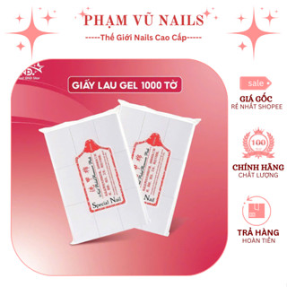  Giấy Lau Gel 1000 Tờ Loại Dày Xịn Không Bị Xù Lông Dùng Để Lau Gel Móng Tay 