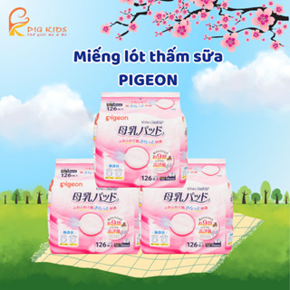 Miếng Lót Thấm Sữa Pigeon 126 Miếng Nhật Bản, Miếng Lót Thấm Hút Tốt, Siêu Mỏng Chống Tràn Ngược