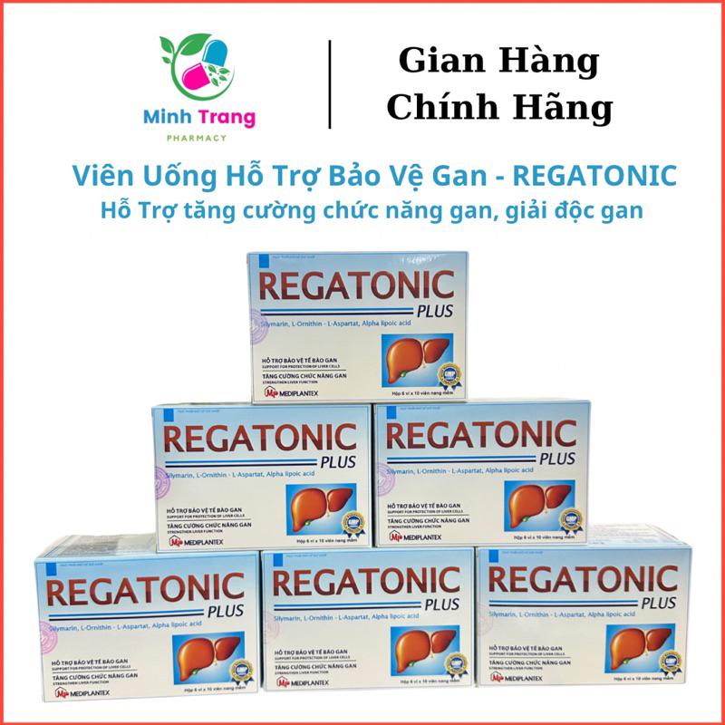 Viên Uống Bổ Gan REGATONIC PLUS - Hỗ Trợ Bảo Vệ Tế Bào Gan, Tăng Cường Chức Năng Gan Với Silymarin, 