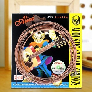 Bộ 6 Dây Sắt Cho Đàn Guitar Acoustic Alice A406, Alice A206