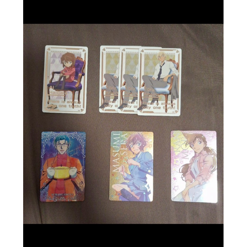 [SẴN HCM] CARD METAL CONAN ĐỦ CHAR (Rei, Akai, Haibara,...)